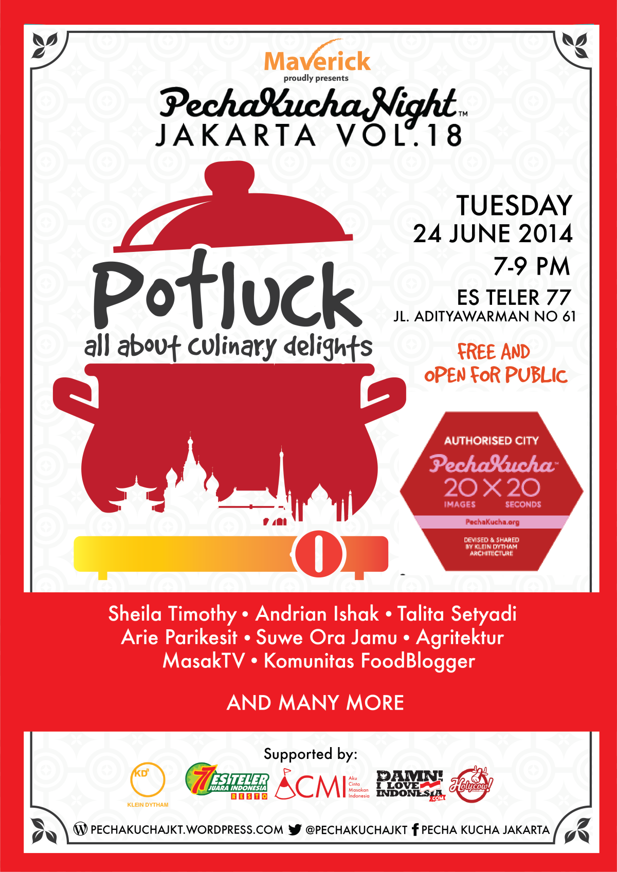Ragam Rasa di Pecha Kucha Night Jakarta Vol.18 POTLUCK: All About Culinary Delights